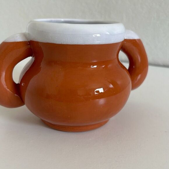 Clay Dog / Puppy Brown Mug Ear handles - Picture 5 of 6